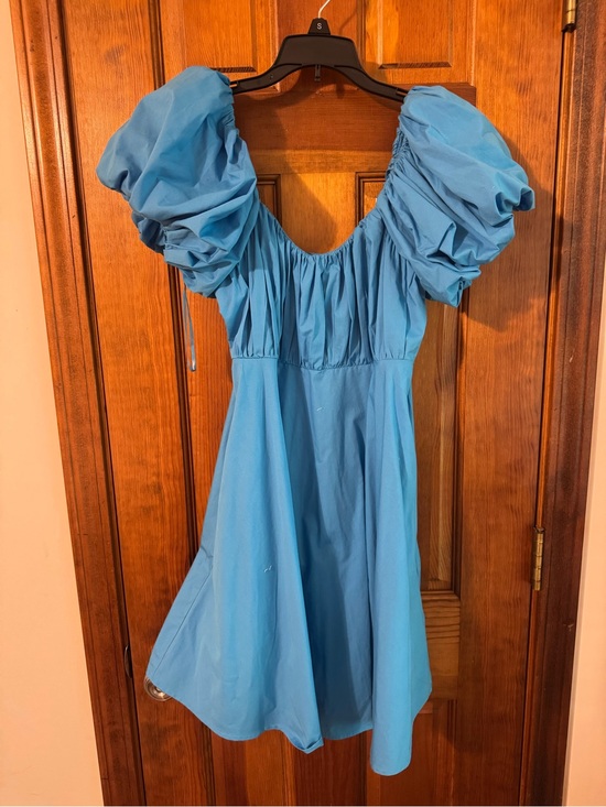 Abercrombie & Fitch Dresses & Skirts - Abercrombie & Fitch Blue Puff-Sleeve Mini Dress